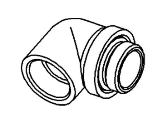 Angled screw connection, zinc PG 11
