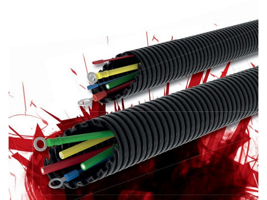 Protective hose in black Polyamide NW8mm inner Ø8.4mm/outer Ø11.7mm - 50m per roll