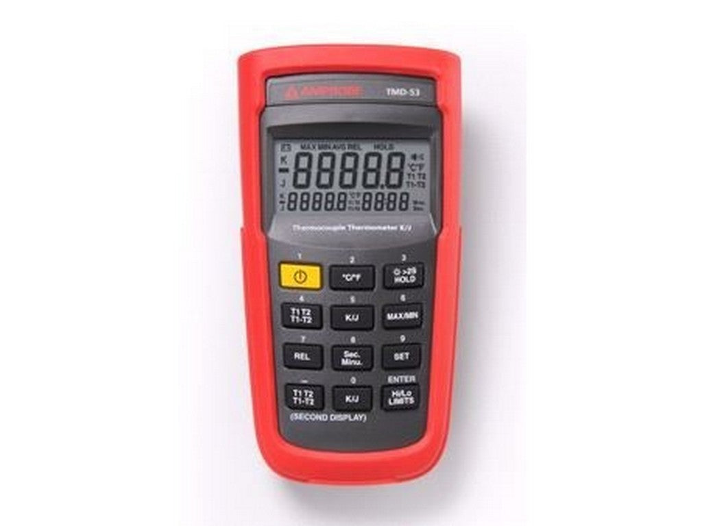 Thermometer 2-channel K and JK=-180°C -+1350°C/J after sensing 2 wire sensors included tp. K