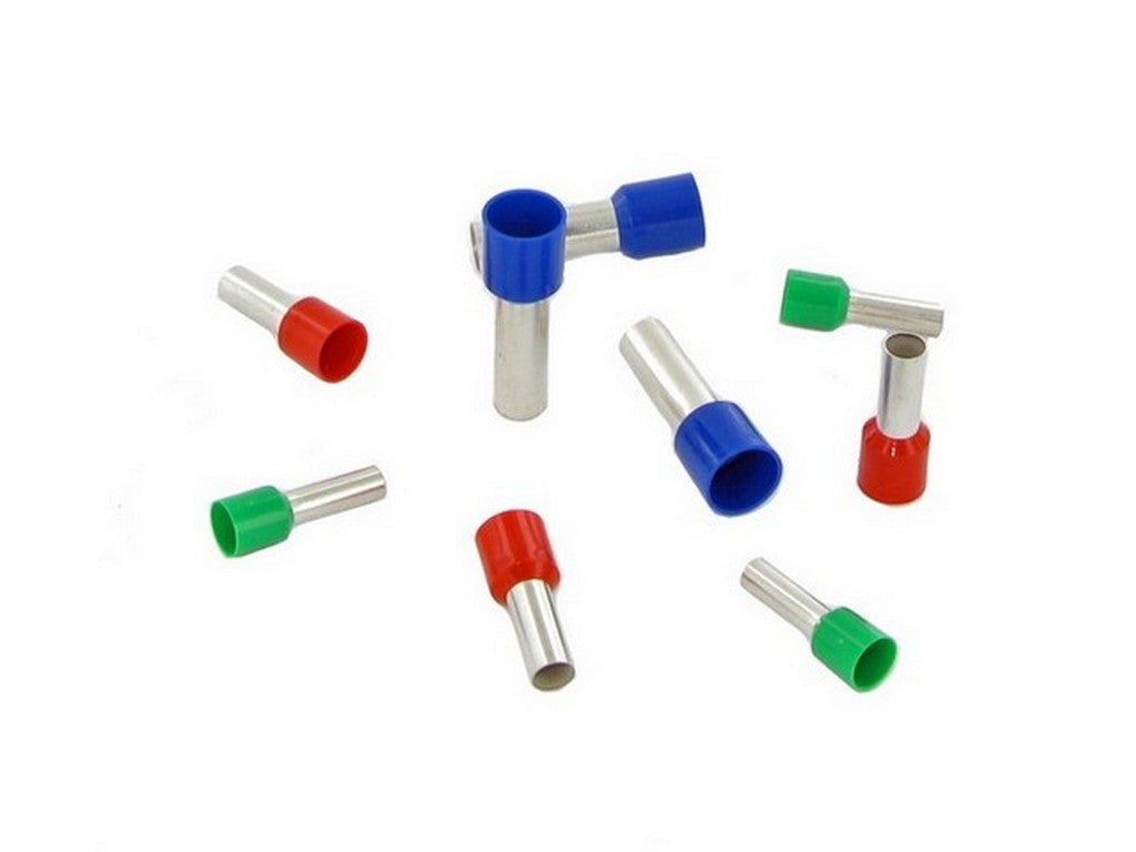 Terminal tube insulated pink 0.34mm-L6mm: bag w/500pcs.