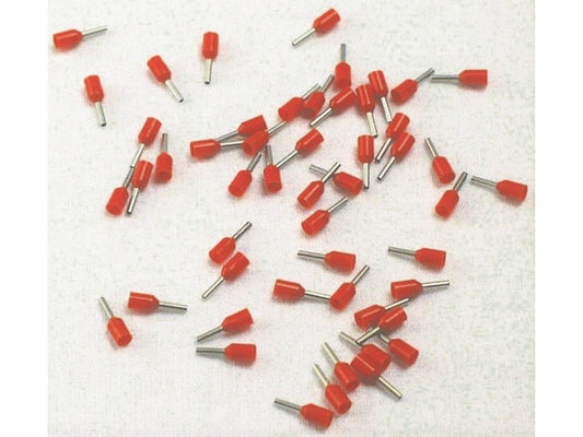 Terminal tube insulated ORANGE 0.5mm-L8mm; bag w/500pcs.