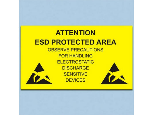 ESD Sign English 300 x 500 mm