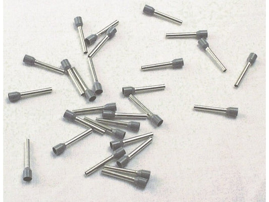 Insulated terminal tube GREY 2.5mm-L18mm; bag w/500pcs.