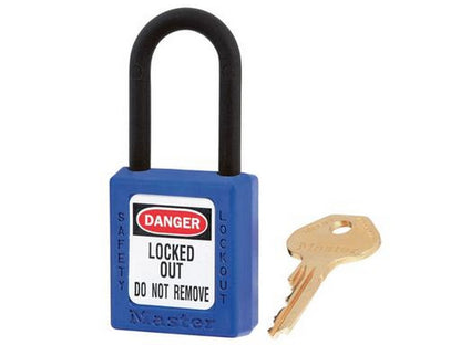 MasterLock Zenex hængelås i komposit blå keyed different/key containing