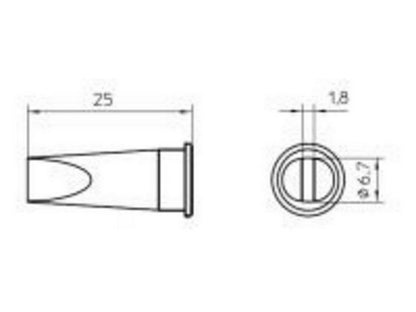 Soldering tip 7mm LHT-E