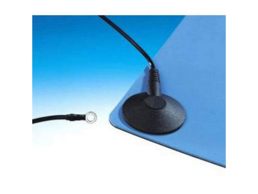 Jordledn. m. 10mm hun trykknap og M5 ringterminal