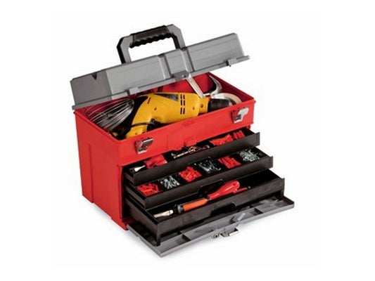 Plano tool case Hard plastic - 44x33x25cm w/drawers