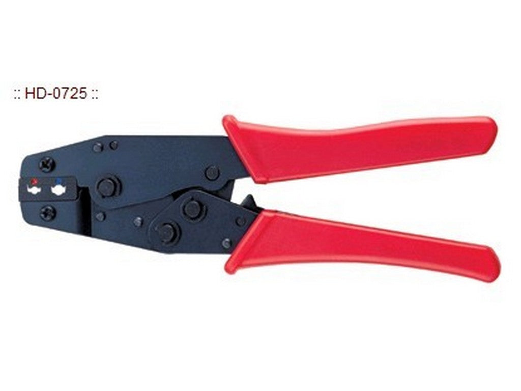 Pressing pliers t/isol. cable lugs 0.5-2.5mm; (red + blue)