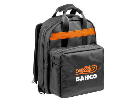 Backpack 520x360x120mm in durable polyester with many compartments