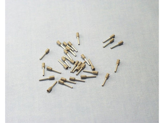 Terminal tube insulated gray 0.75mm-L8mm; bag w/500pcs.