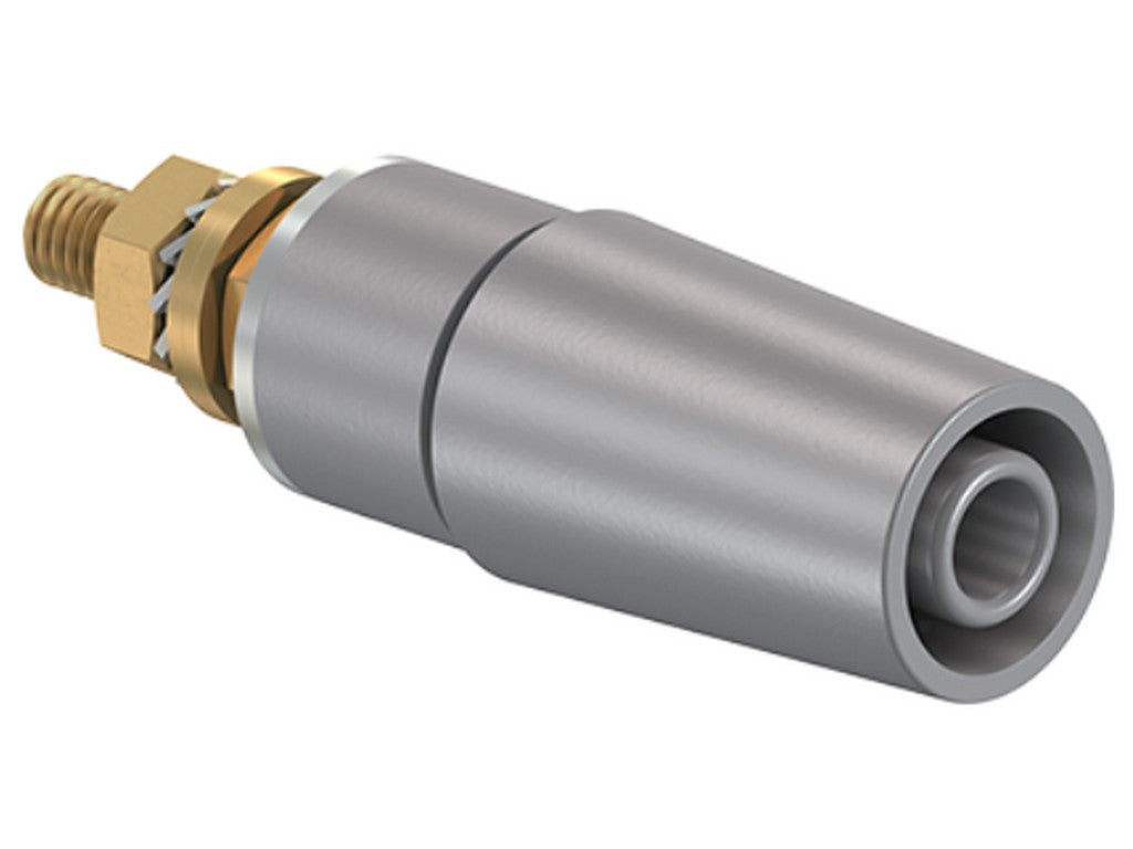 Bøsning SAB4-G forgyldt grå CAT II 600V 32A