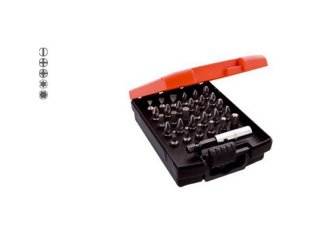 Bit set w/holder magnetic 31 pieces - 25mm bits