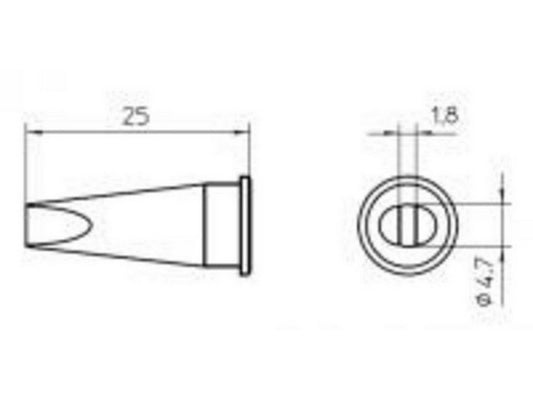 Loddespids 5mm LHT-D