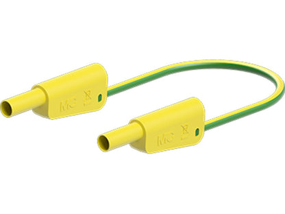 Test lead SLK4N-F25 PVC 200cm Yellow/green 1000V CatII/600V CATIII 32A