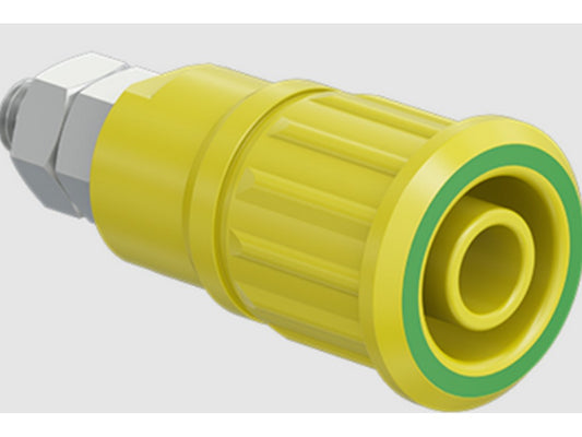 Bøsning SEB4-GK/N forniklet GUL/GRØN CATIII 1000V/CATIV 600V 32A