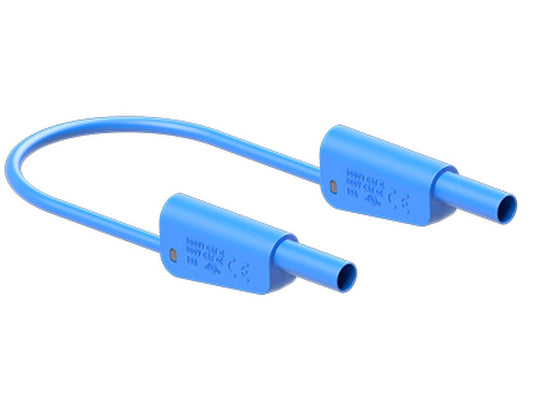 Prøveledning SLK-4N-F25 25cm BLÅ Silicone 4mm 1000V CATII/600V CATIII 32A