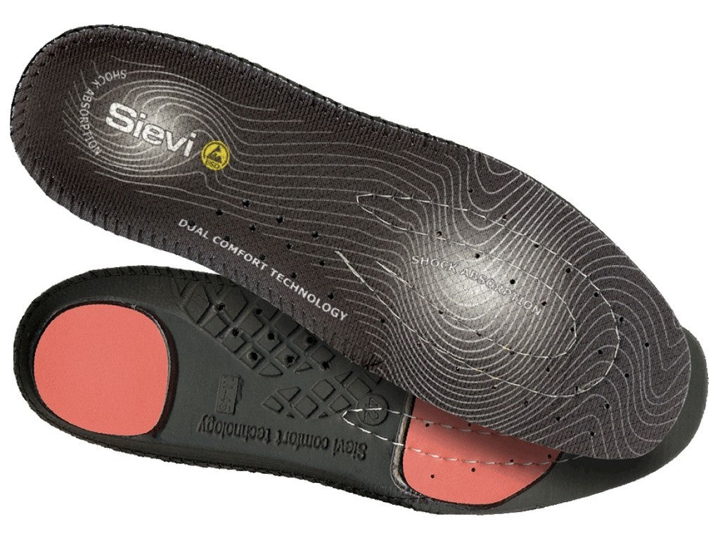 Indersål udtagbar t/ESD sko Str.45 vask i hånd m/stødpude