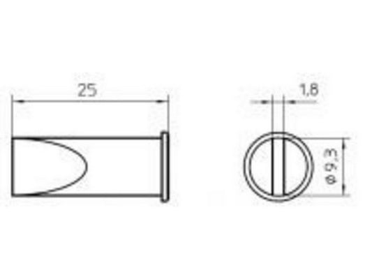 Loddespids 10mm LHT-F