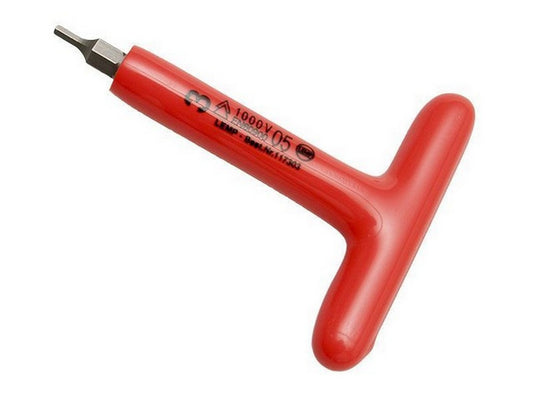 T-nøgle 1000V isoleret Unbrako SW3x95x115mm max 7Nm