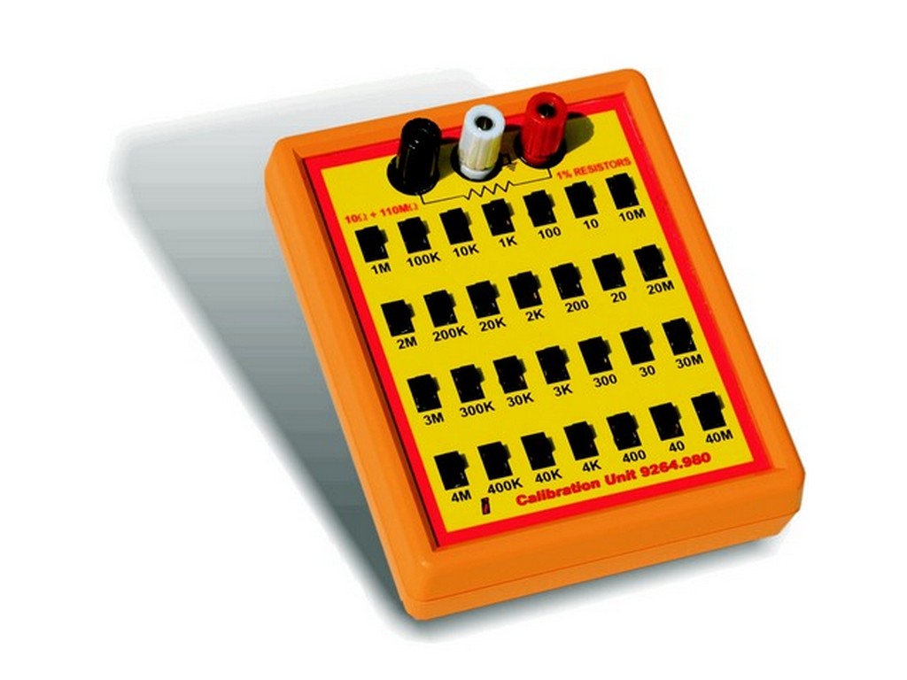 Resistance box for calibration unit 10 ohm to 110 Mohm