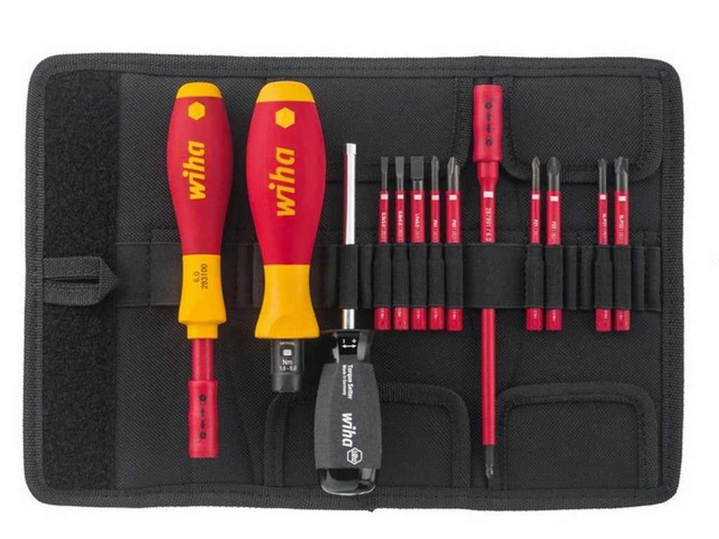 Moment skruetrækkersæt 0,8-5,0Nm SlimFix 1000V isoleret - 13 dele