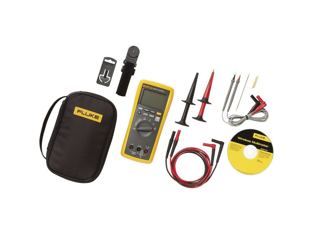 Electronic multimeter and deluxe accessory kit