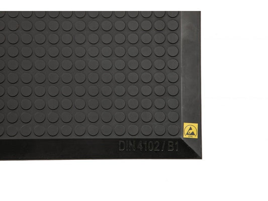 Standmåtte ESD m. flade bobler 96x1160 cm skrå kanter