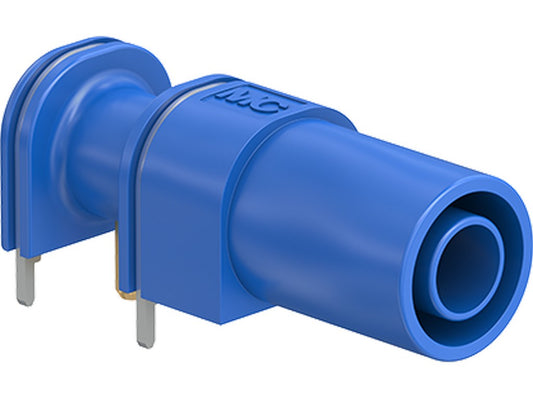 Bøsning XELW-4 Ø4mm BLÅ for printmontage