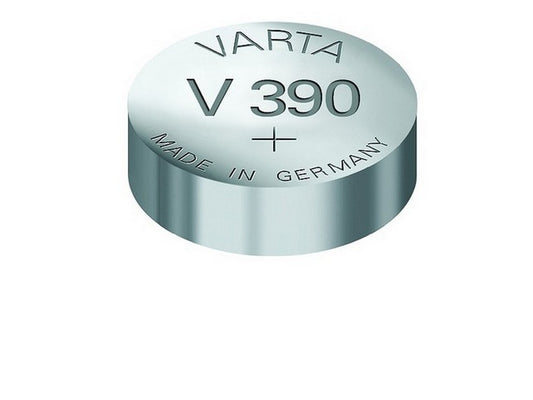 Varta battery V390 silver oxide 1.55V: 80mAh: Ø11.6x3.05mm SR54