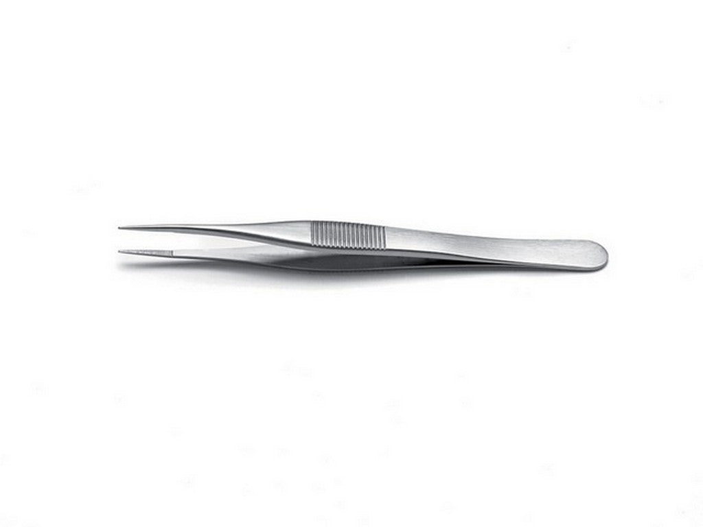 Tweezers standard tip 110mm knurled handle