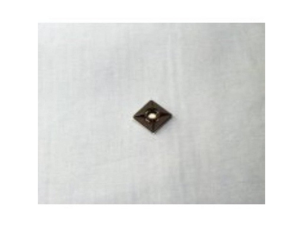 Ankerplade f/kabelbinder sort 19X19mm selvklæb./skruehuller