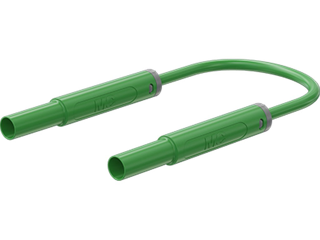 Test lead PVC SAK4N-S25 Ø4mm Green 50cm 1000V CATIV 32A
