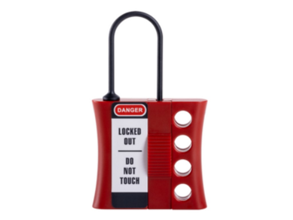 MasterLock LOCK-OUT hasp f/4 locks in plastic