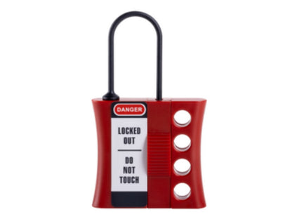 MasterLock LOCK-OUT hasp f/4 locks in plastic