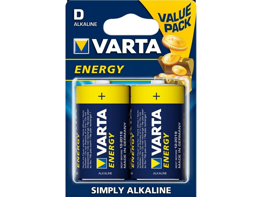 Varta battery Simply Alk. D 1.5V; Ø34.2x61.5mm price/piece LR20 - Alkaline