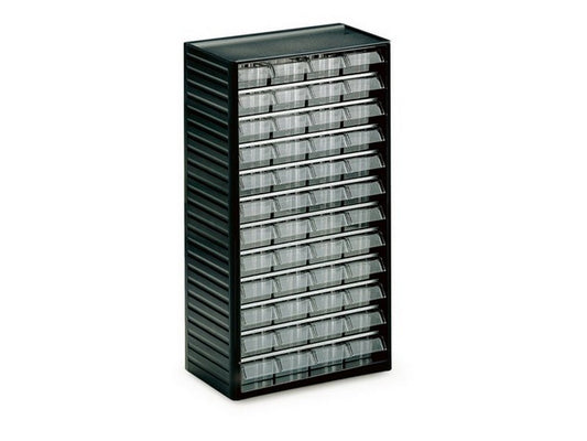 Drawer unit w/48 clear drawers 180x310x550mm