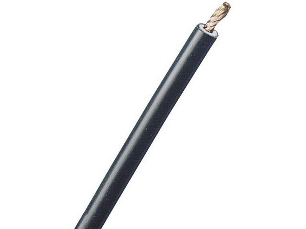 Ledning FLEXI-S 10mm2 sort 200meter rulle