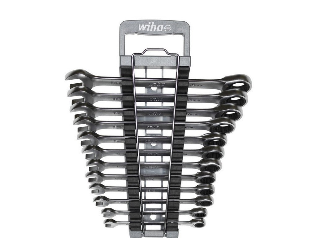 Ratchet wrench set, reversible, 13 pieces