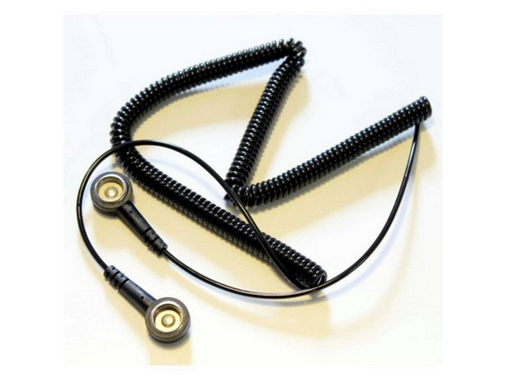 Spiralledning 3 mtr. Standard 10mm og 10mm hun trykknap