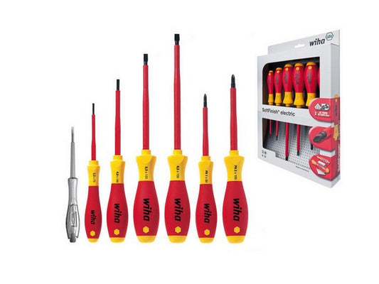 Skruetrækkersæt 1000V Lige 3,0/4,0/5,5/6.5+PH1,PH2 incl. polsøger SoftFinish