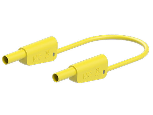 Prøveledning i silicone SLK-4A-S10 50cm GUL 1000V CATII/600V CATIII 19A