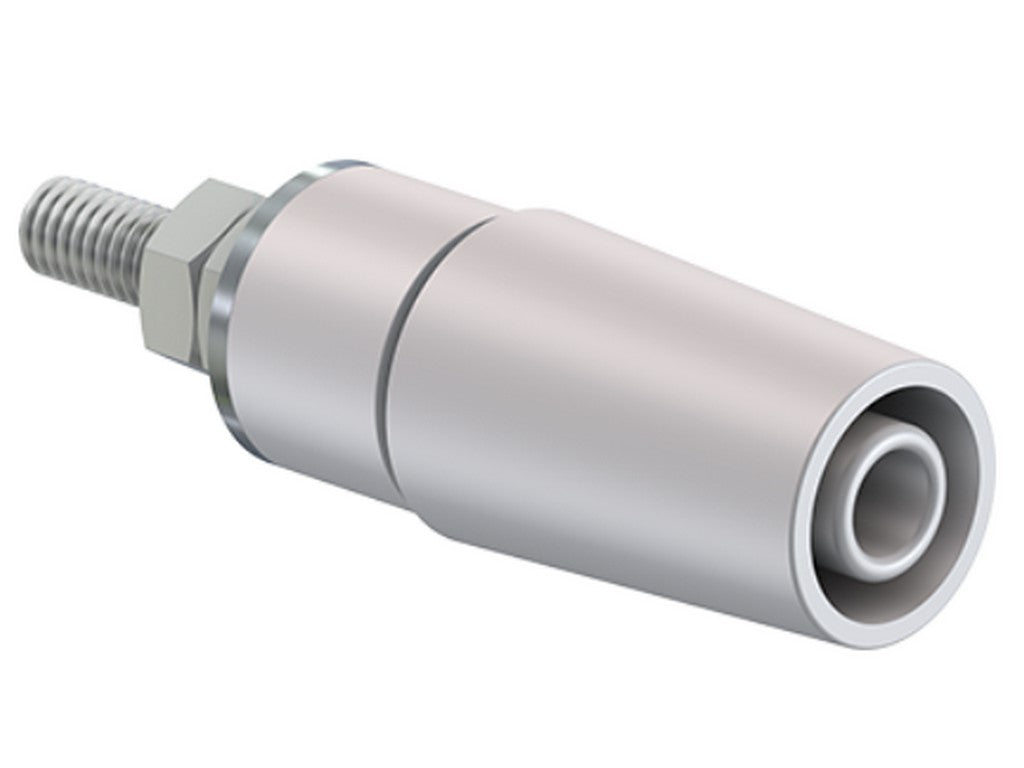 Bøsning forniklet SAB4-G/N-X hvid 600V - CAT II - 32A