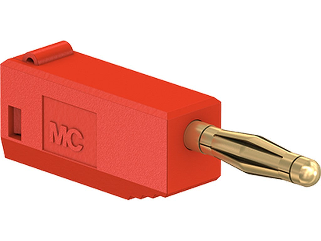 2mm bananstik SLS205 rød