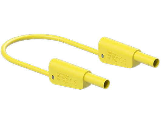 Prøveledn.  SLK4N-F10 25cm GUL PVC 4mm 1000V CATII/600V CATIII 19A