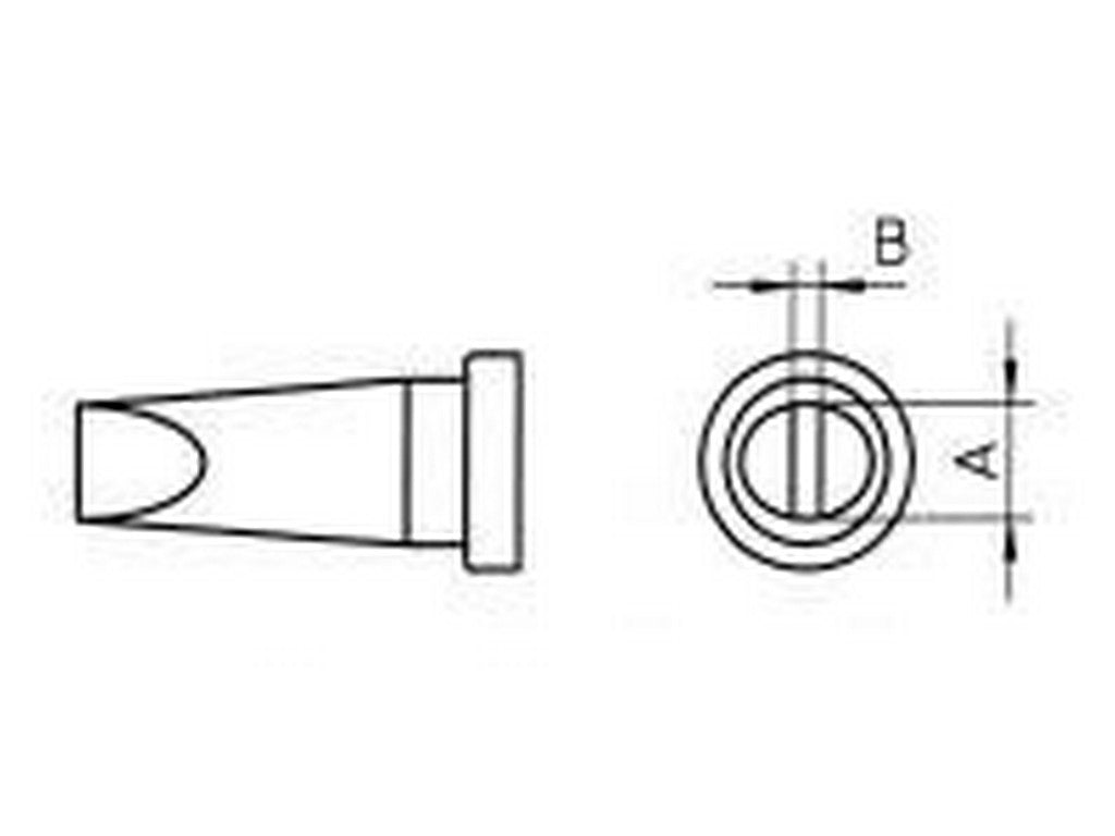 Loddespids 2,4mm LT-B