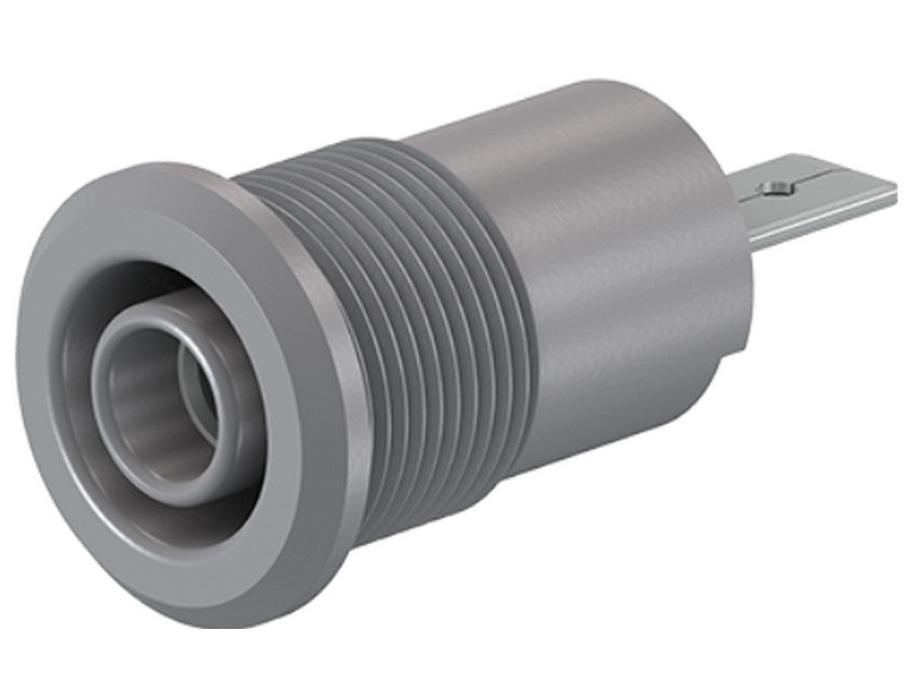 Bøsning BI-SLB4-F/A 4 mm, grå