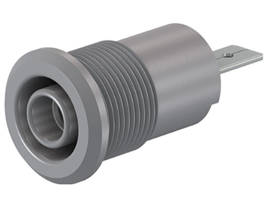 Bøsning BI-SLB4-F/A 4 mm, grå