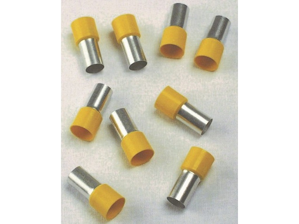Terminal tube insulated YELLOW 70mm-L20mm; bag w/25pcs.