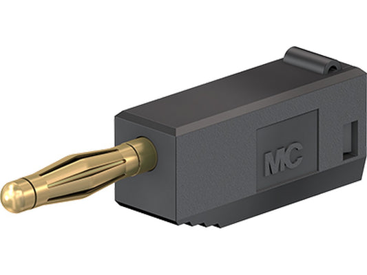 2mm bananstik SLS205 sort