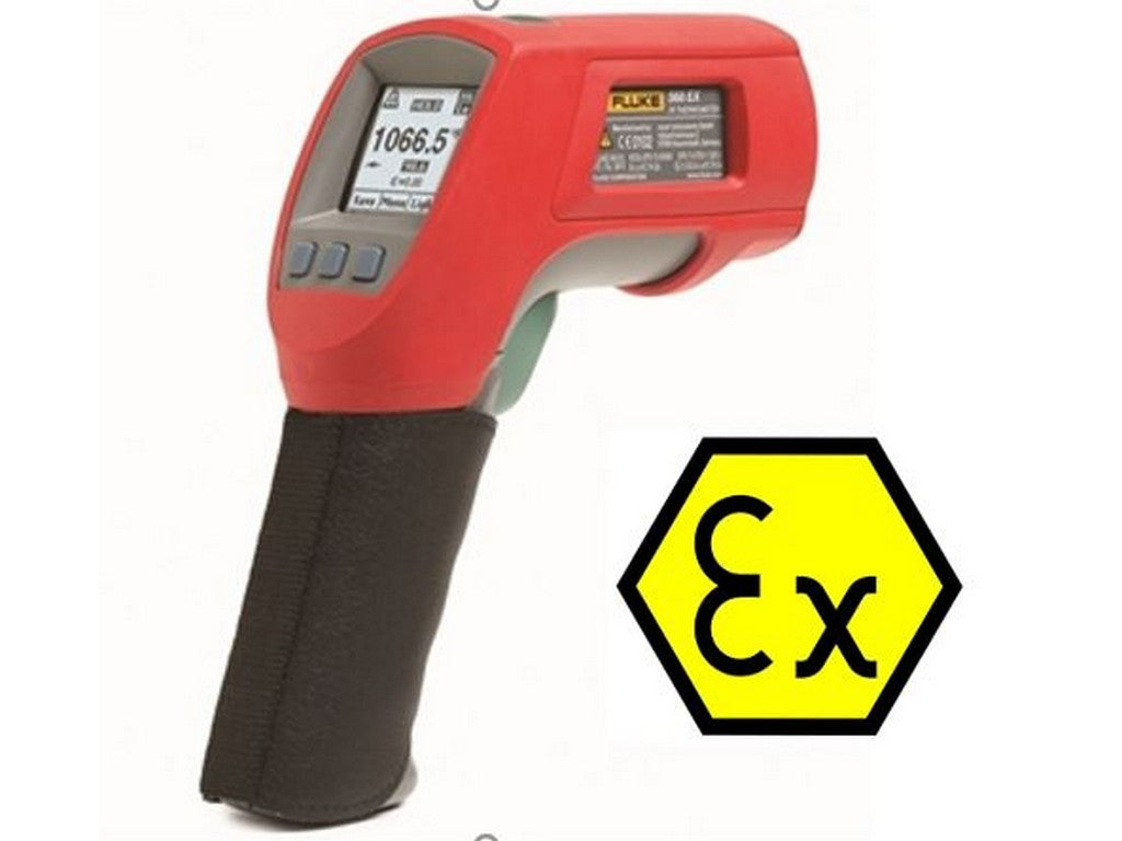 Termometer digital infrarød EX/ATEX -40°C til +800°C med eksplosionssikkerhedssymbol